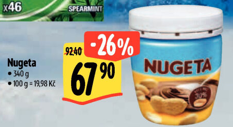 Čokokrém arašídový Nugeta Orion