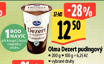 Dezert pudink se šlehačkou Olma