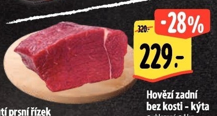 Hovězí kýta zadní bez kosti