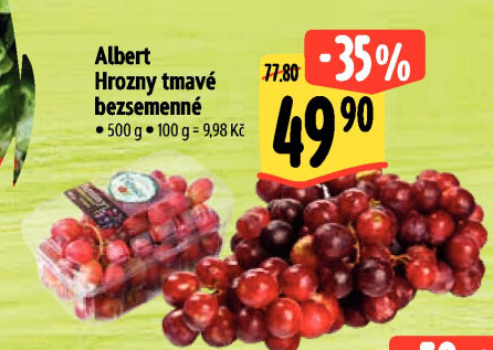 Hrozny tmavé bezsemenné Albert