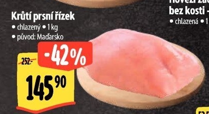 Krůtí prsní řízky