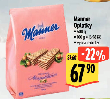 Oplatky Manner