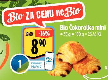 Rolka čokoládová bio