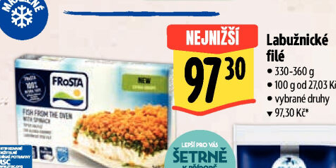 Rybí filé labužnické mražené Frosta