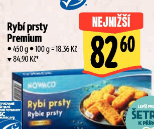 Rybí prsty nemleté mražené Nowaco Premium