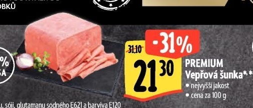 Šunka vepřová nejvyšší jakosti Premium Albertovo uzenářství