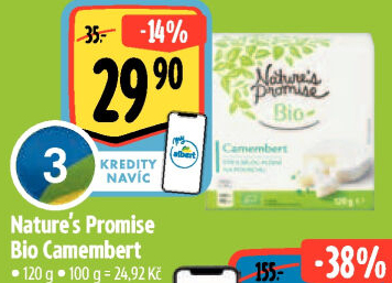 Sýr Camembert bio Nature'