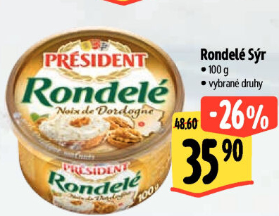 Sýr termizovaný Rondelé President