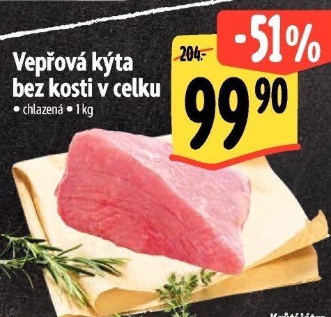 Vepřová kýta bez kosti