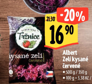 Zelí červené kysané Albert