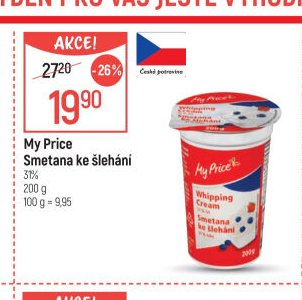 My Price Smetana ke šlehání