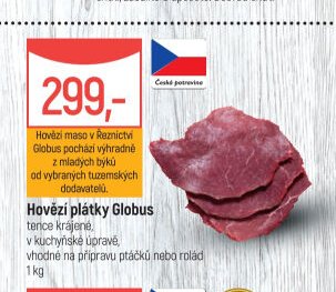 Hovězí plátky Globus