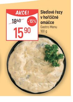 Sleďové řezy v hořčičné omáčce Gastro Menu