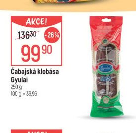 Čabajská klobása Gyulai