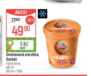 Smetanová zmrzlina, Sorbet