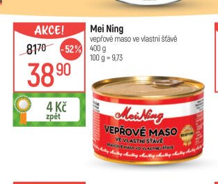 Mei Ning vepřové maso ve vlastní šťávě