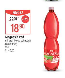Magnesia Red minerální voda