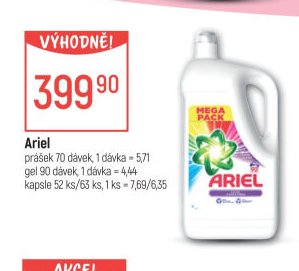 Ariel prací prostředek