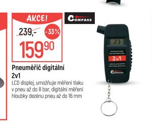 Pneuměřič digitální 2v1