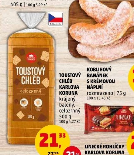 TOUSTOVÝ CHLÉB KARLOVA KORUNA