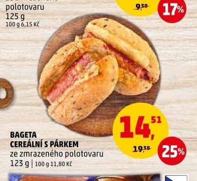 BAGETA CEREÁLNÍ S PÁRKEM