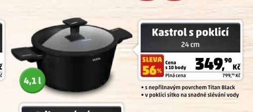 Kastrol s poklicí 24 cm