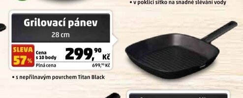 Grilovací pánev 28 cm
