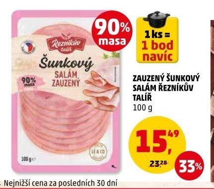 Zauzený šunkový salám Řezníkův talíř