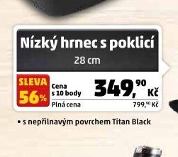 Nízký hrnec s poklicí 28 cm