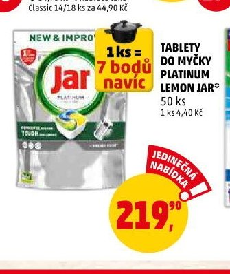 Tablety do myčky Platinum Lemon Jar