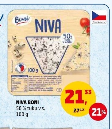 NIVA BONI 50 % tuku v s.