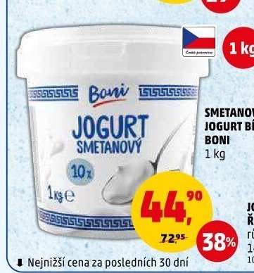 SMETANOVÝ JOGURT BÍLÝ BONI