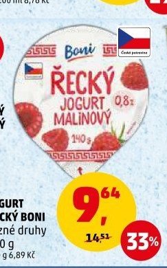 JOGURT ŘECKÝ BONI různé druhy