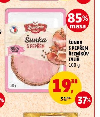 Šunka s pepřem Řezníkův talíř