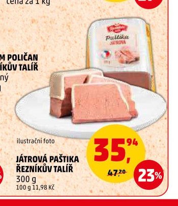 Játrová paštika Řezníkův talíř