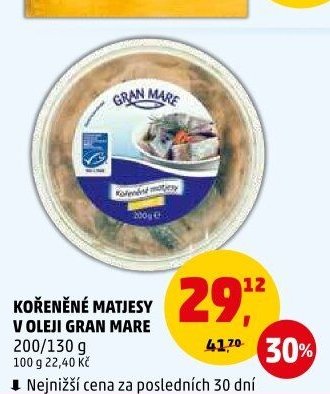KOŘENĚNÉ MATJESY V OLEJI GRAN MARE