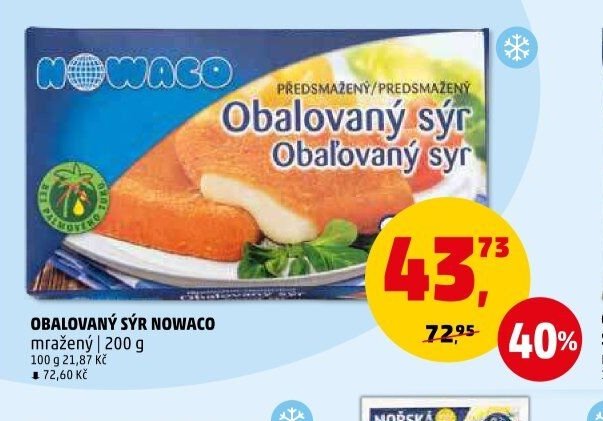 Obalovaný sýr Nowaco