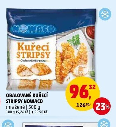 Obalované kuřecí stripsy Nowaco