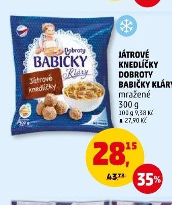 Játrové knedlíčky Dobroty Babičky Kláry