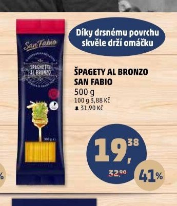 Špagety Al Bronzo San Fabio