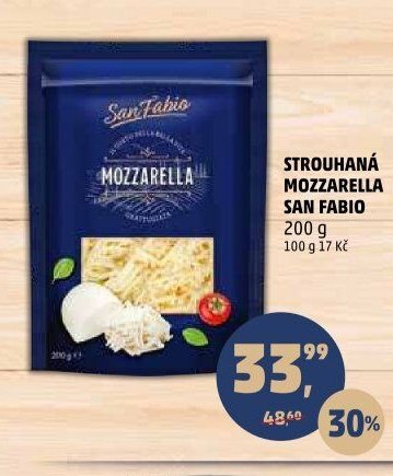 Strouhaná mozzarella San Fabio 200 g