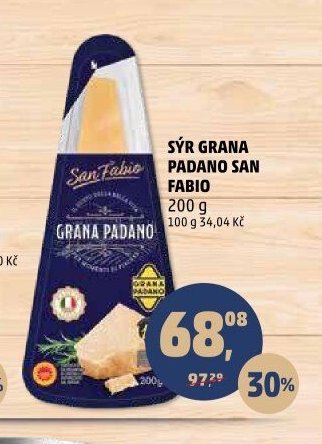 Sýr Grana Padano San Fabio 200 g