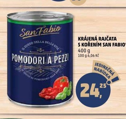 Krájená rajčata s kořením San Fabio 400 g