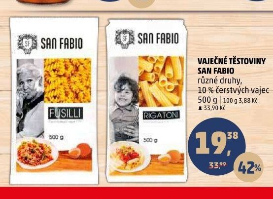 Vaječné těstoviny San Fabio 500 g