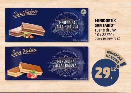 Minidortík San Fabio 10x 28/30 g