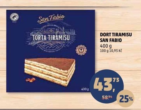 Dort tiramisu San Fabio 400 g