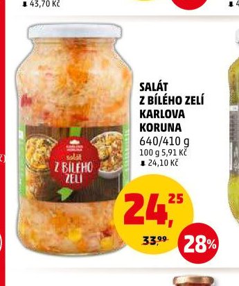 SALÁT Z BÍLÉHO ZELÍ KARLOVA KORUNA