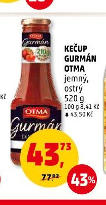 KEČUP GURMÁN OTMA