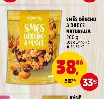 SMĚS OŘECHŮ A OVOCE NATURALIA 200 g