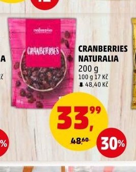 CRANBERRIES NATURALIA 200 g